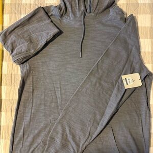 George Gray Hooded Pullover with Drawstring